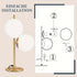 Moderne Tischlampe mit Schalter – Schlafzimmer-Leuchte